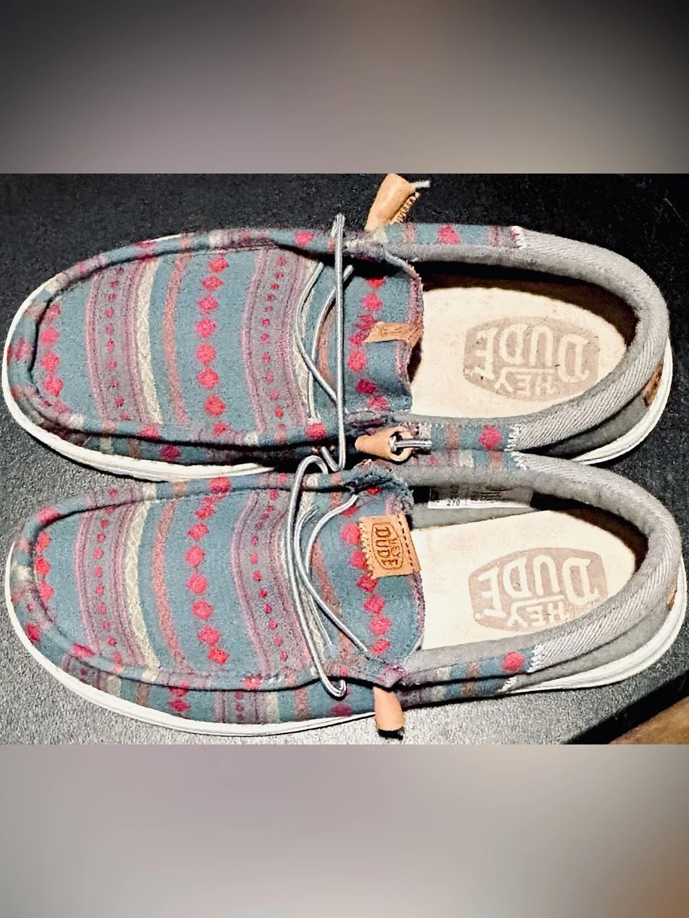 Hey Dude Men's Wally Funk Vintage Blanket Shoes Size 9